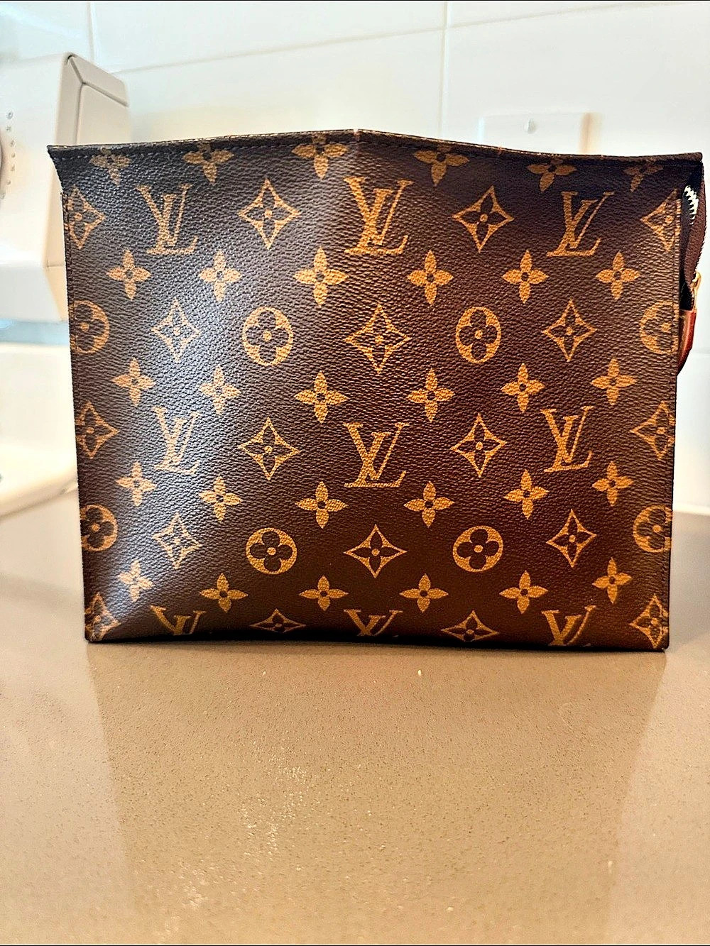 Louis Vuitton Poche Documents Monogram Case in Brown